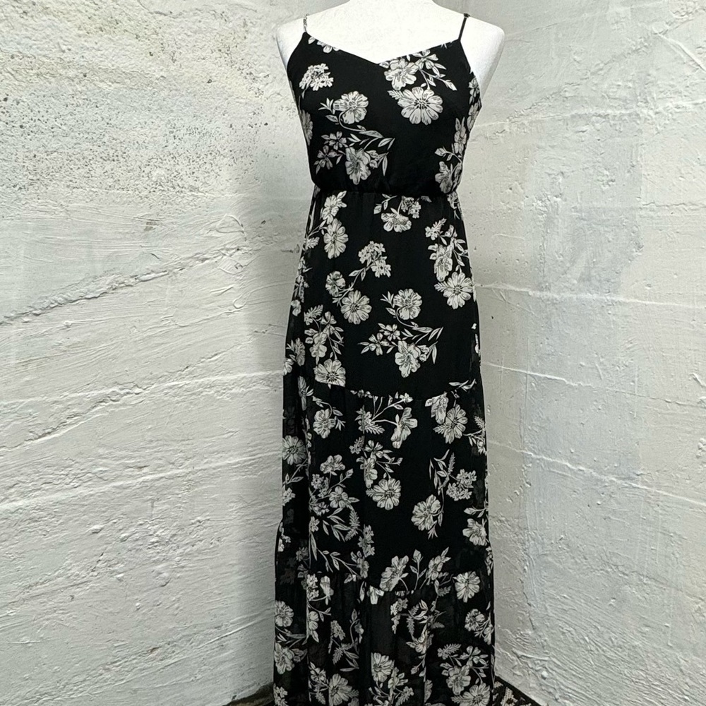 J Crew Mercantile Daisy Botanical tiered maxi dress tall